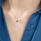 Zodiac Sign Necklace With Birthstone