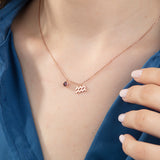 Zodiac Sign Necklace With Birthstone