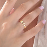 Open Band Cross Ring