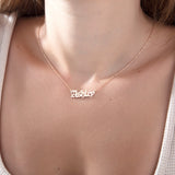 Custom Name Pendant – Old English Font