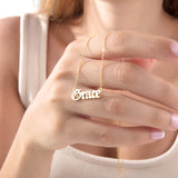 Custom Name Pendant – Old English Font