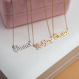 Custom Name Pendant – Old English Font