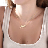 Dainty Handwritten Name Necklace