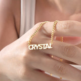 Custom Name Necklace with Bold Curb Chain