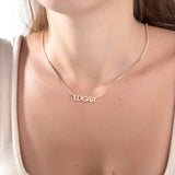 Custom Name Necklace with Bold Curb Chain