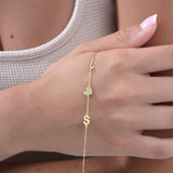 Custom Initial Bracelet – Personalized Letter Bracelet