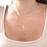 Infinity Cross Necklace For Women