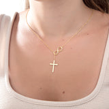 Infinity Cross Necklace For Women