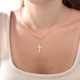 Infinity Cross Necklace For Women