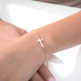 Dainty Cross Bracelet For Women