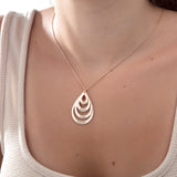 Personalized Multi Name Teardrop Necklace
