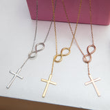 Infinity Cross Necklace For Women
