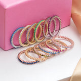 Full Infinity Birthstone Rings