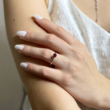 Twist Band Ruby Ring - Engagement Ring For Women