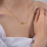 Custom Pet Name Necklace with Paw Print – Animal Lover Jewelry