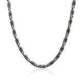 925 Sterling Silver Byzantine Chain Necklace, Handmade Jewelry Gift For Men