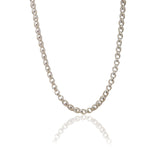 Oxidized Sterling Silver Cross Chain Necklace, Men's Jewelry