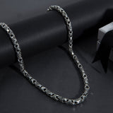 Sterling Silver Cross Link Chain Necklace for Men