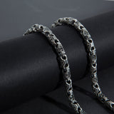 Sterling Silver Cross Link Chain Necklace for Men