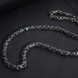 Sterling Silver Cross Link Chain Necklace for Men