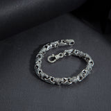 925K Sterling Silver Handmade Men Chain Bracelet