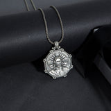 Men’s 925 Sterling Silver Jesus Pendant Necklace