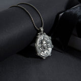 Men’s 925 Sterling Silver Jesus Pendant Necklace