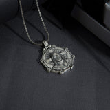 Men’s 925 Sterling Silver Jesus Pendant Necklace