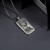 Sterling Silver Jesus Cross Necklace For Men