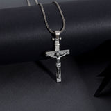 925 Sterling Silver Crucifix Necklace - Cross Necklace For Men