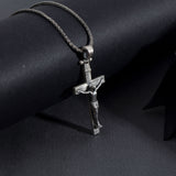 925 Sterling Silver Crucifix Necklace - Cross Necklace For Men