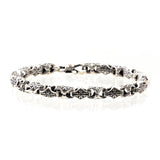925K Sterling Silver Handmade Men Chain Bracelet