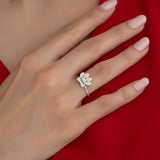 Custom Paw Print Pet Name Ring - Gift For Pet Lovers