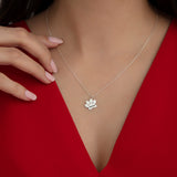 Custom Paw Print Pet Name Necklace