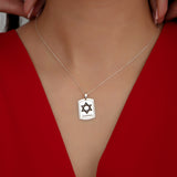 Customizable Star of David Name Necklace