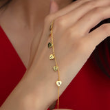 Personalized Heart Charm Bracelet with Initials