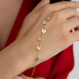 Personalized Heart Charm Bracelet with Initials