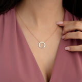 Personalized Multi Name Circle Necklace