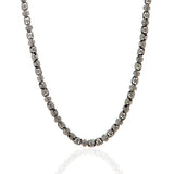 Men's Byzantine Sterling Silver Chain Necklace, Unique Design Men Jewelry