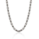 Sterling Silver Byzantine Chain Necklace, Men's Cross Necklace, Unique Jewelry Gift For Men