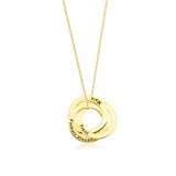 Personalized Multiple Name Circle Necklace