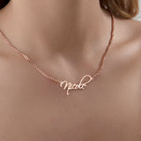 Custom Name Necklace with Cuban Chain