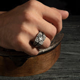 Sterling Silver Cross Ring for Men