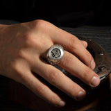 Sterling Silver Masonic Ring – Square & Compass Freemason Jewelry