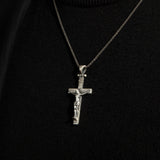 925 Sterling Silver Crucifix Necklace - Cross Necklace For Men