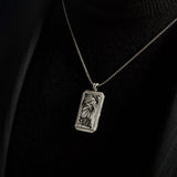 Sterling Silver Jesus Cross Necklace For Men