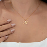 Custom Initial Letter Necklace For Women