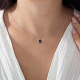 Pear Shaped Birthstone Necklace
