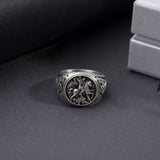 925 Sterling Silver Saint George Ring for Men