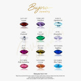 Marquise Shaped Birthstone Bracelet